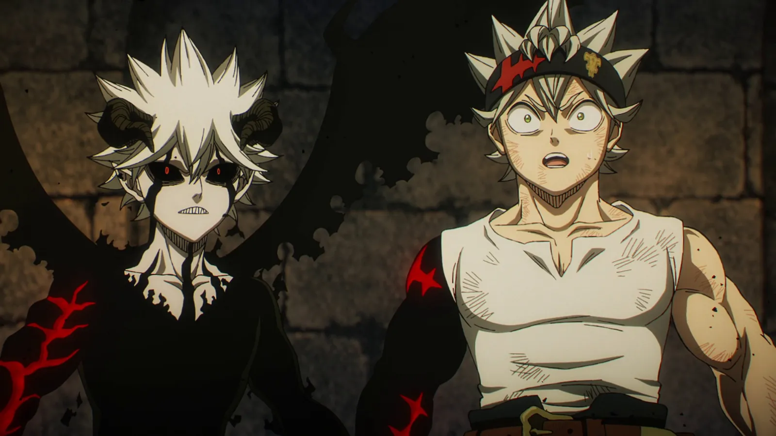 Asta et le démon Liebe face à face dans l'épisode 1 de la saison 2
