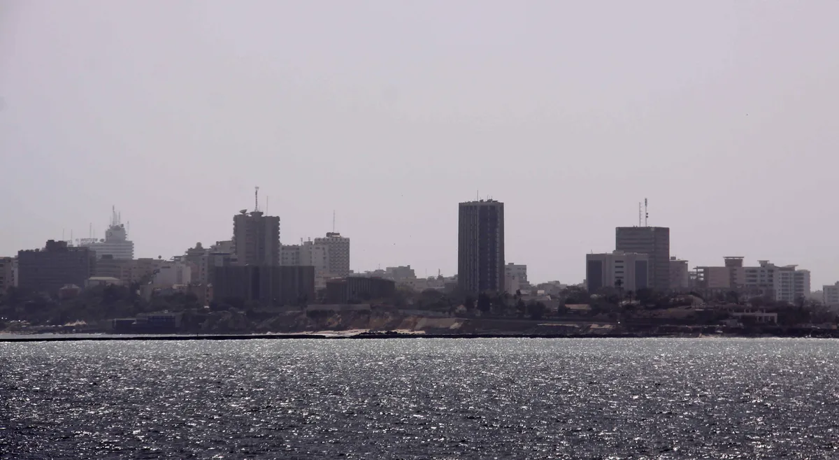Dakar vue depuis l'île de Gorée